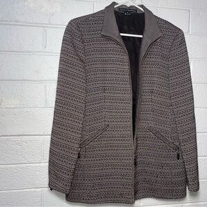 Linda Allard Ellen Tracy Vintage Lined Blazer Zip Up Heavy Woven Women’s 14